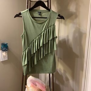 Women’s J Crew Olive Green Sleeveless top Size XS